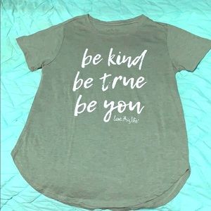 Be kind be true be you tee for kids